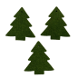 Preview: Kleiner Tannenbaum (3er Set)